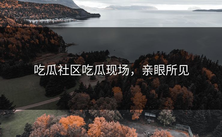 吃瓜社区吃瓜现场，亲眼所见